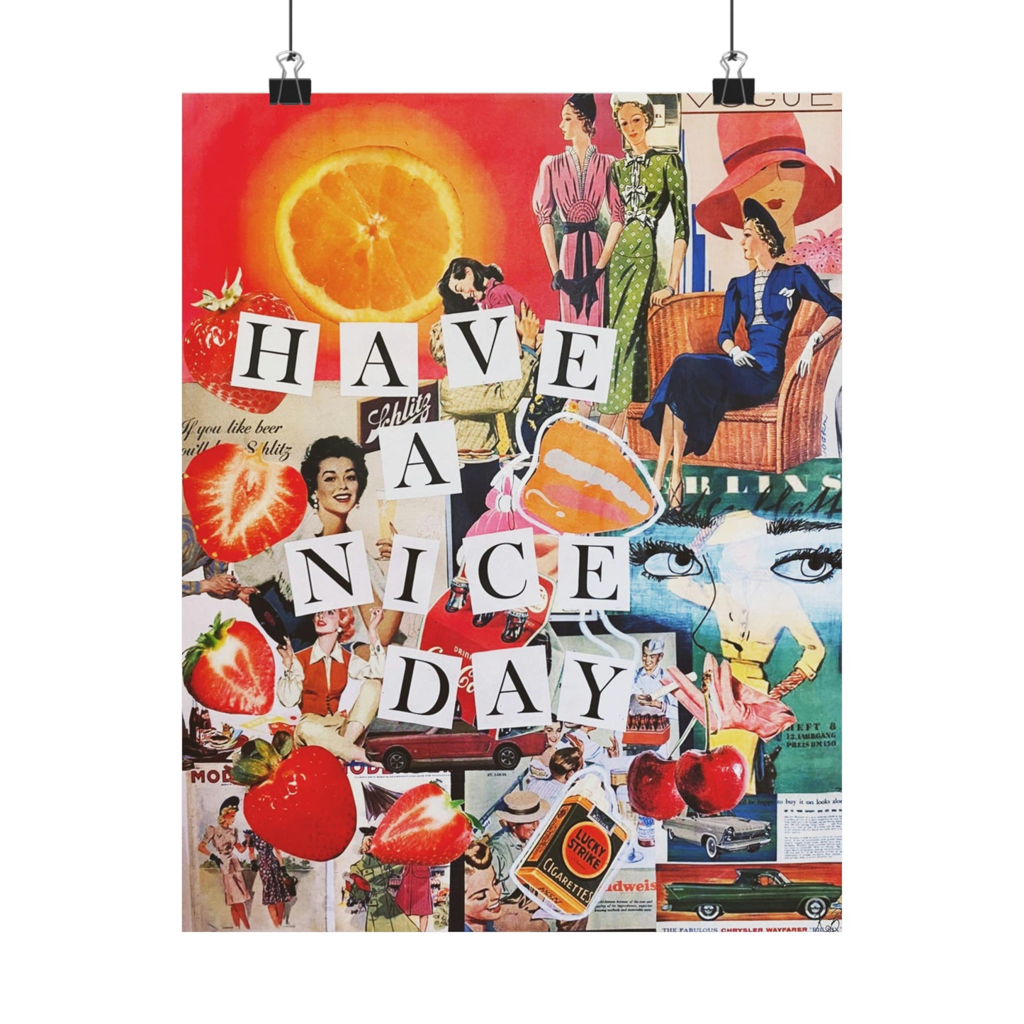 "Have A Nice Day" print